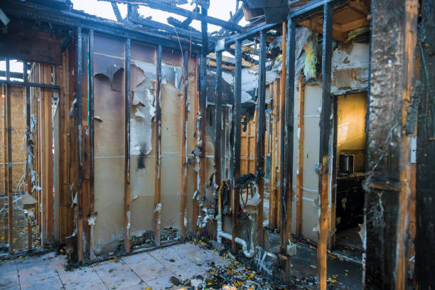 Professional Fire Damage Restoration technician working in Mansura, LA